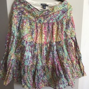 SOLD Boho skirt tea length